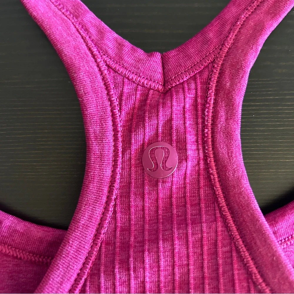Lululemon Ebb to Street Racerback Tank— Magenta Purple (size 10) - Picture 3 of 5
